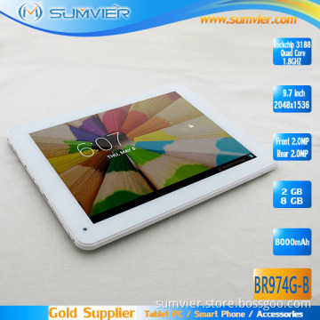 9.7inch Rockchip 3188 Quad Core Tablet PC Android 4.2.2 (BR974G-B)